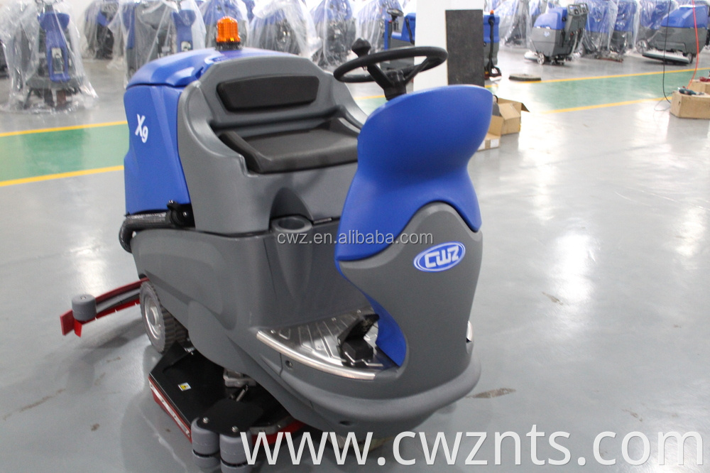 Hot selling battery charge ride on floor scrubber dryer